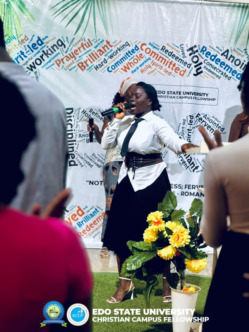 Student with warm smile in ECCF fellowship